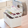 MEDICINE STORAGE BOX 3 LAYER (WHITE)