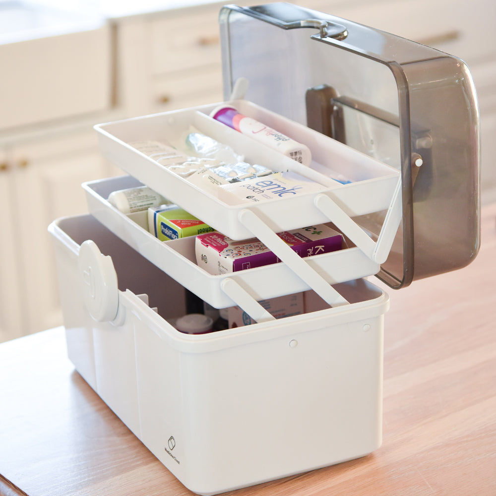 MEDICINE STORAGE BOX 3 LAYER (WHITE)