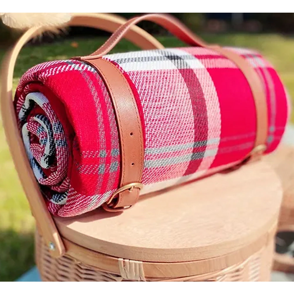 ROLL UP PICNIC BLANKET (RED WHITE)