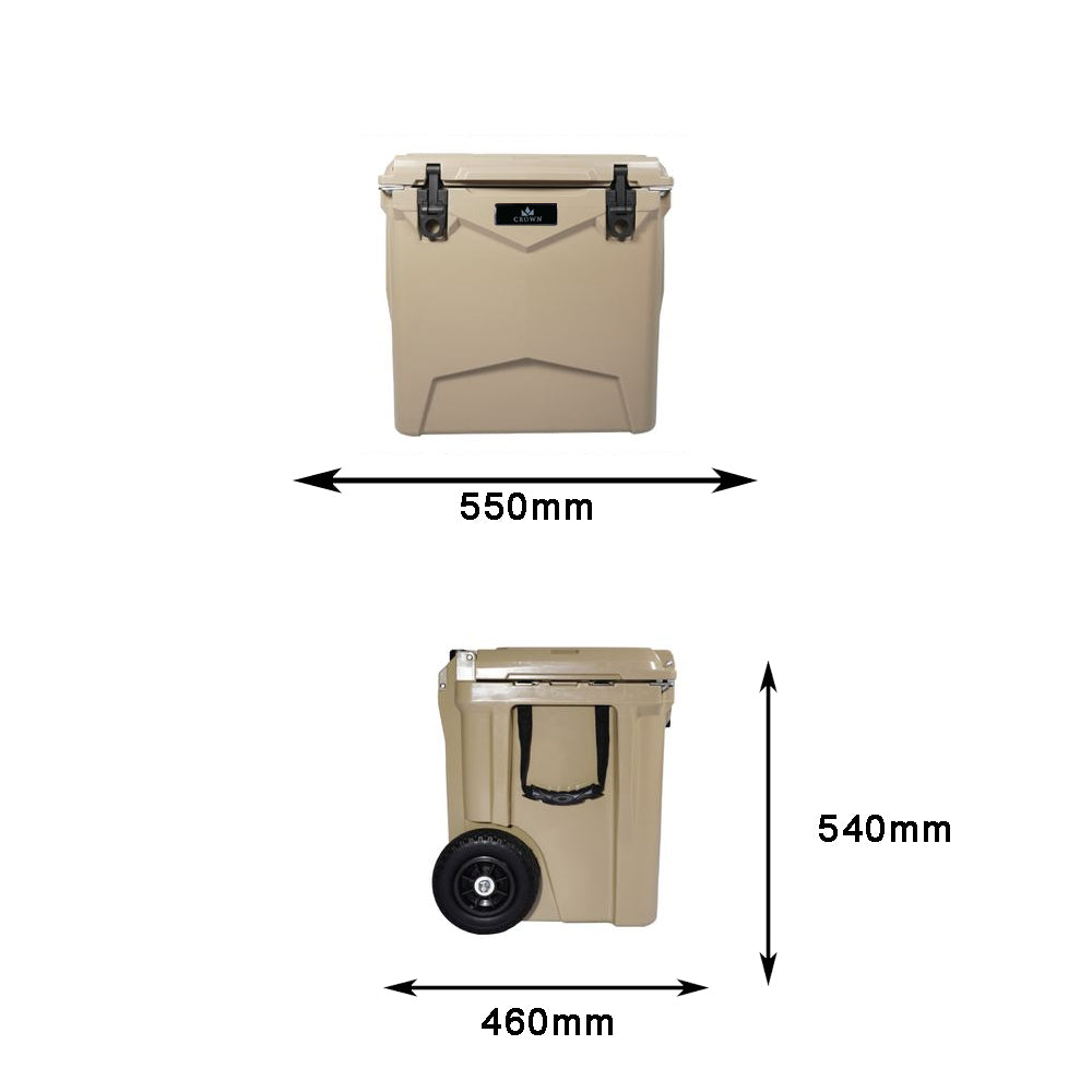 CROWNBOX 45L WHEELER COOLBOX - KALAHARI SAND