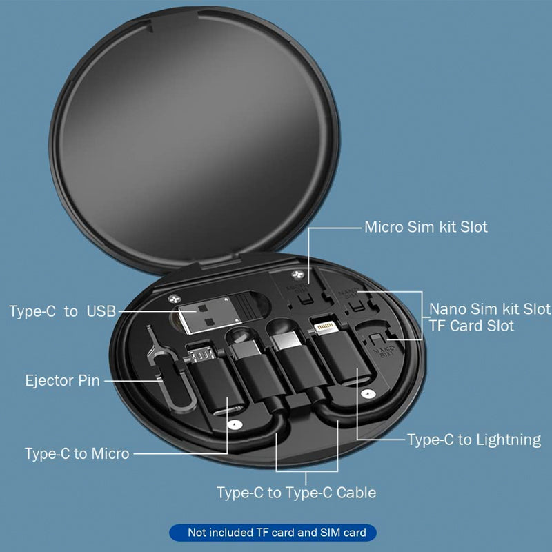 MULTIFUNCTIONAL 6 IN 1 FAST CHARGING USB DATA CABLE SET