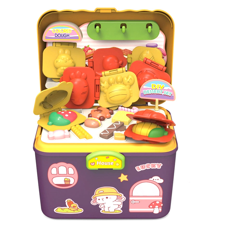 CLAY PLAY SET AND STORAGE HOUSE