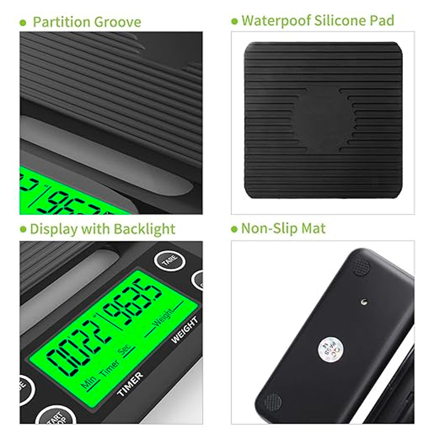 MINI COFFEE DIGITAL SCALE AND TIMER