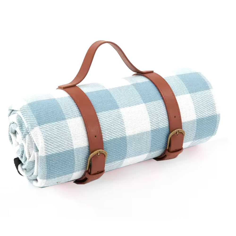 ROLL UP PICNIC BLANKET (LIGHT BLUE)