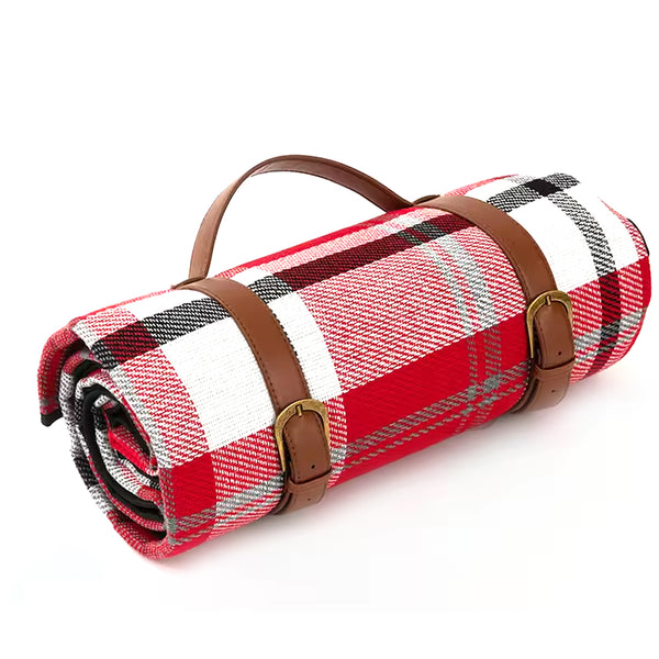 ROLL UP PICNIC BLANKET (RED WHITE)