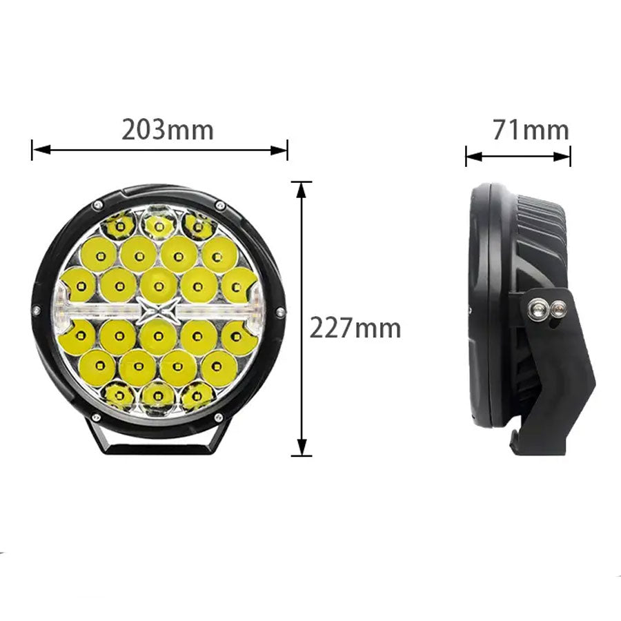 RUGG 4X4 7INCH LED SPOTLIGHT PAIR (JG-5064)