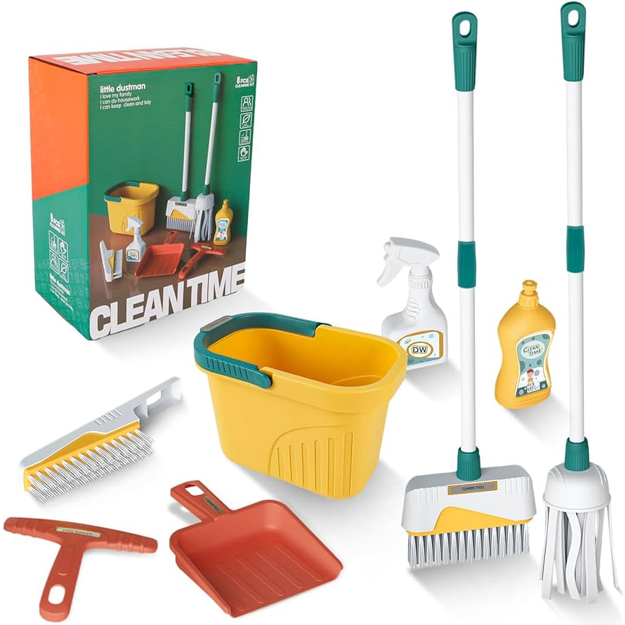 CLEANTIME 8 PCS CLEANING KIT (GREEN)