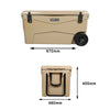 CROWNBOX 70L WHEELER COOLBOX - KALAHARI SAND