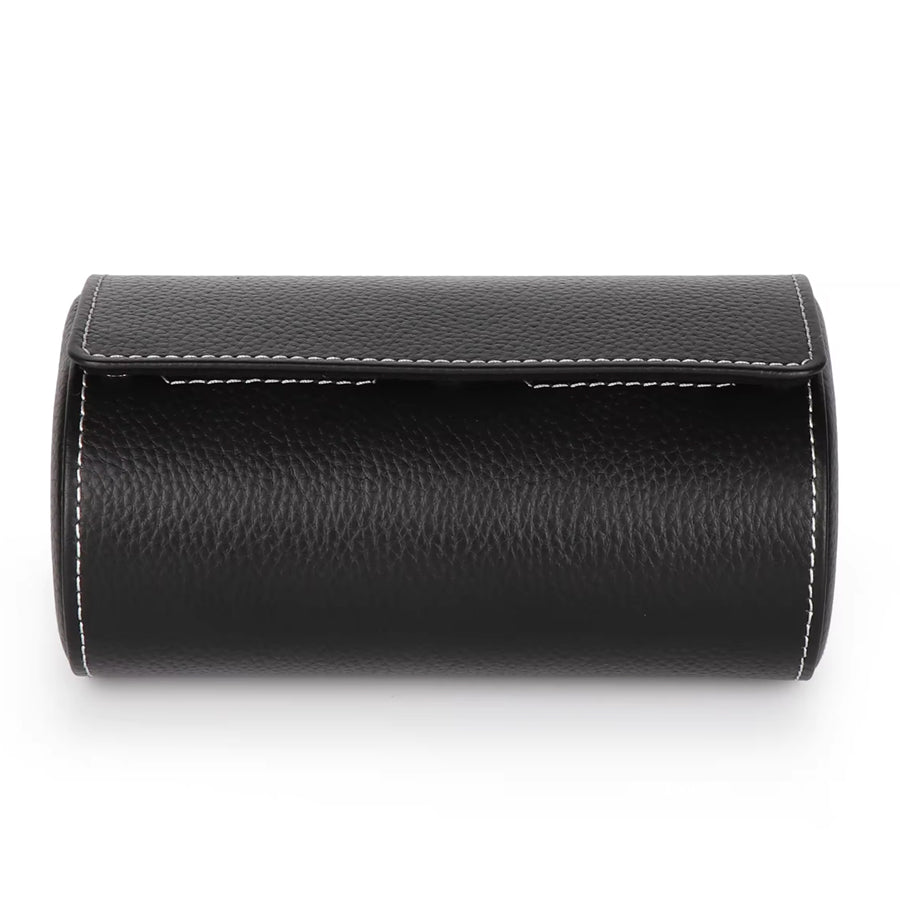 GENIUNE LEATHER DOUBLE WATCH ROLL CASE