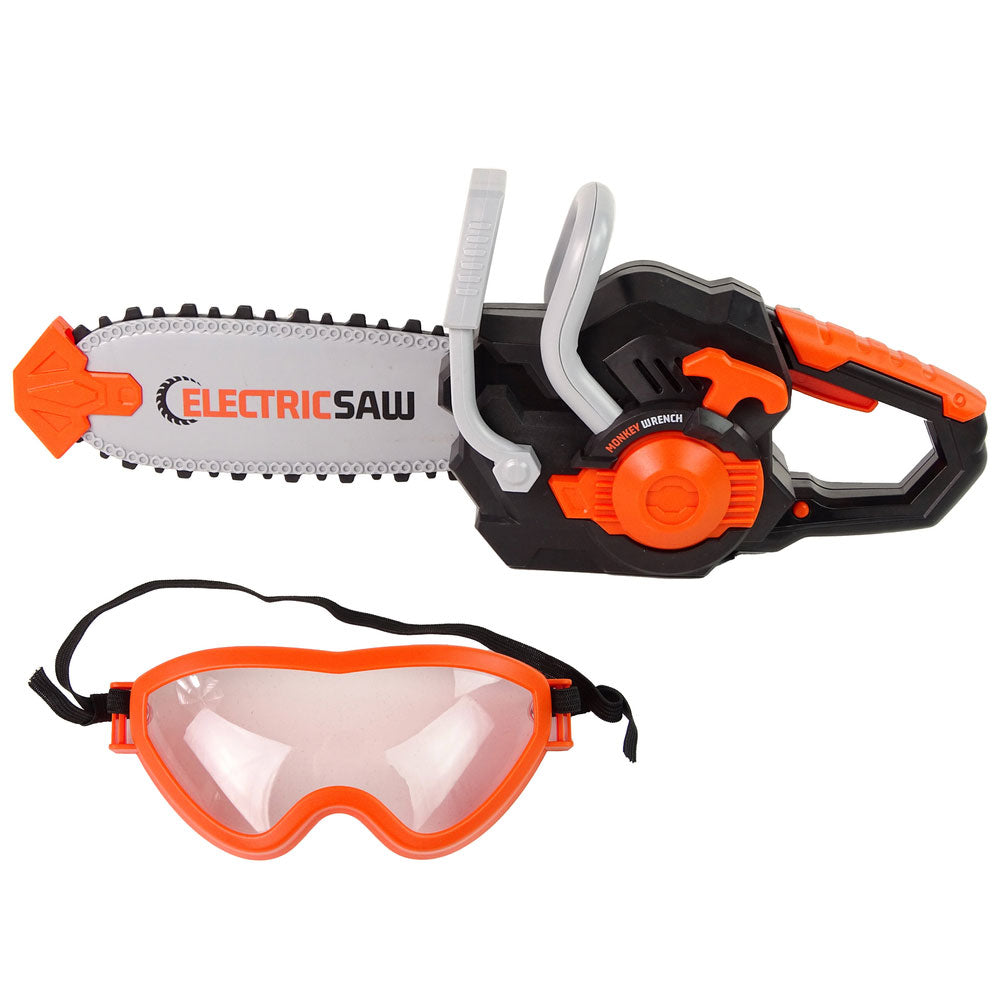 TOY CHAINSAW SET WITH GOGGLES