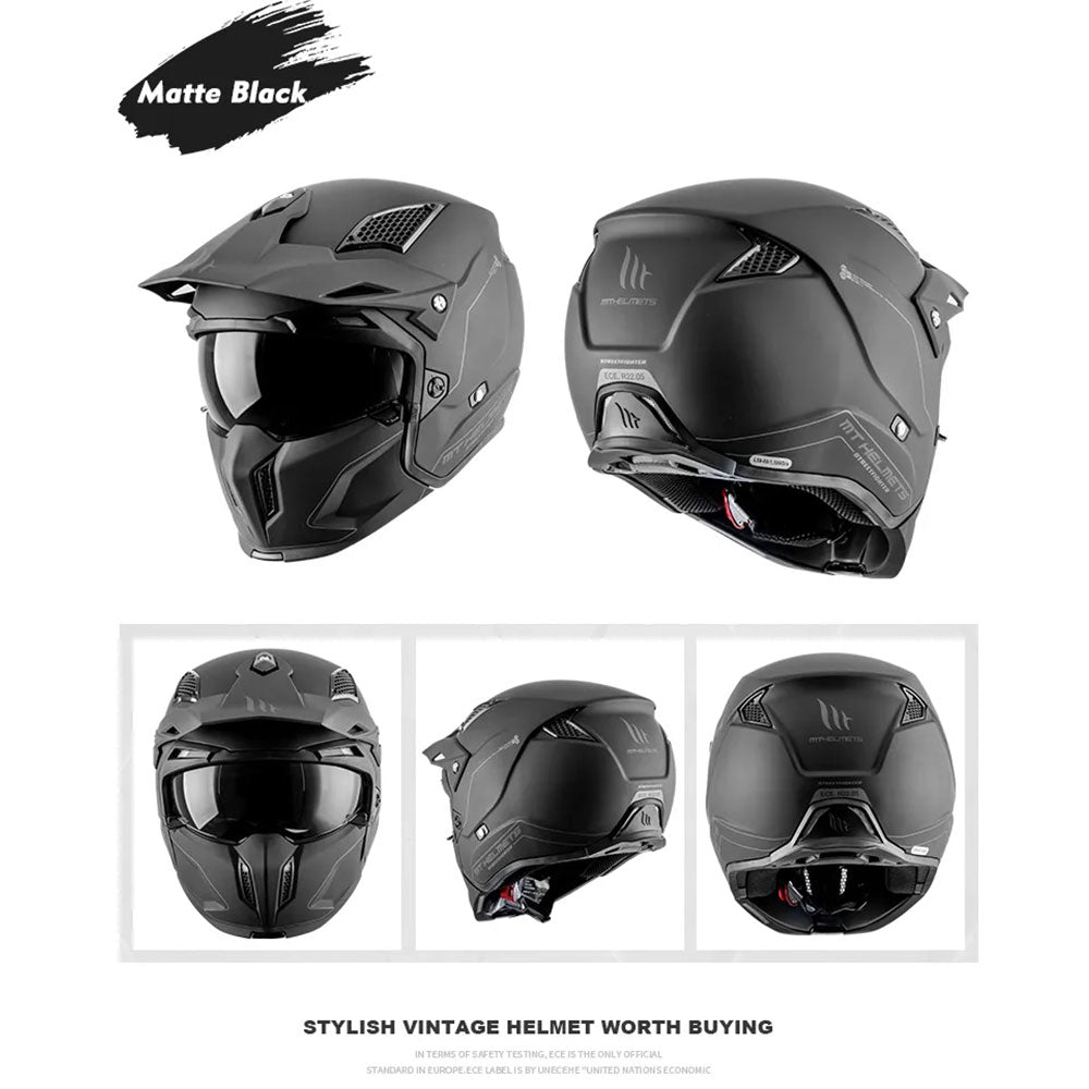 STREET FIGHTER FULL FACE SCOOTER OR MOTORCYCLE HELMET