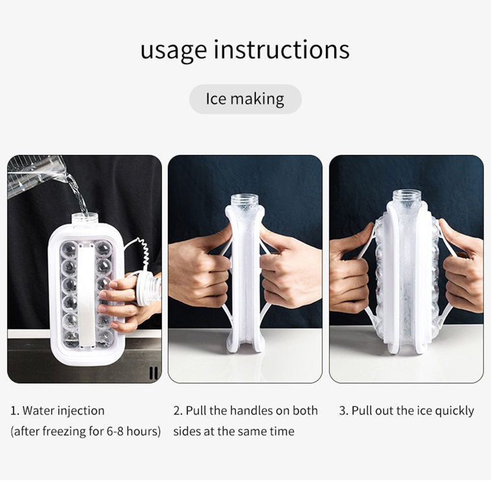 ICE BALL MOULD AND WATER BOTTLE