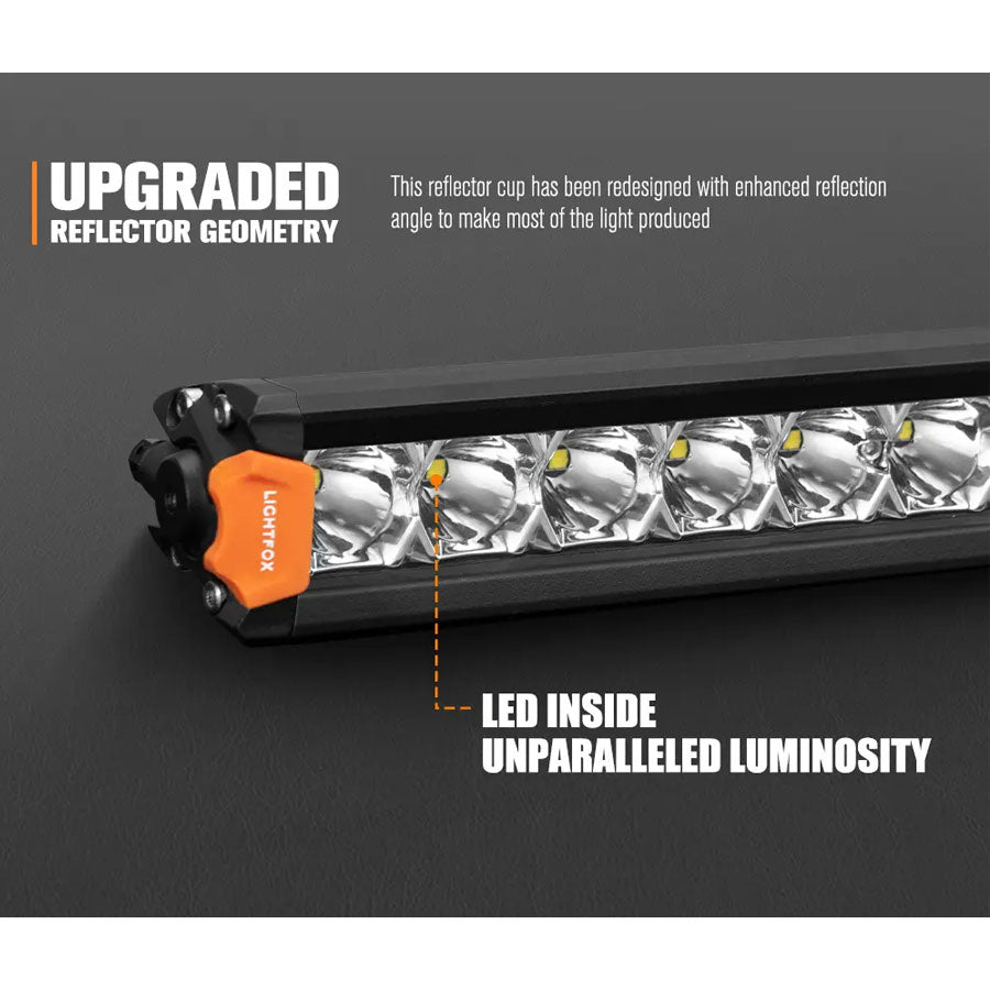 LIGHTFOX 2 X 8" SINGLE ROW LED LIGHT BAR (LF-LB-8SR)