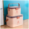 MEDICINE STORAGE BOX 2 LAYER PINK