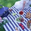 ROLL UP PICNIC BLANKET (BLUE-WHITE)