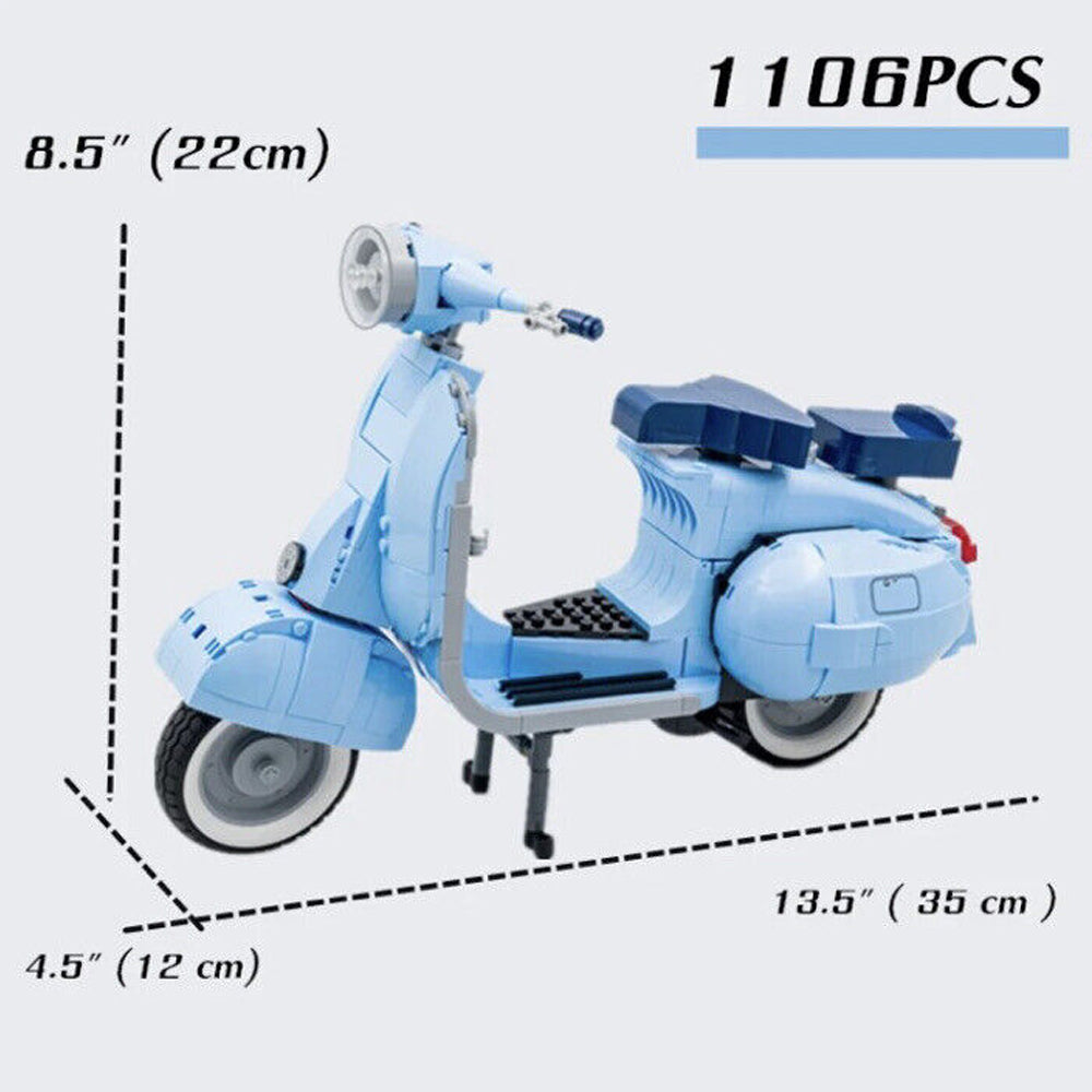 VESPA 125 SCOOTER BUILDING BLOCKS (1106 PIECES)