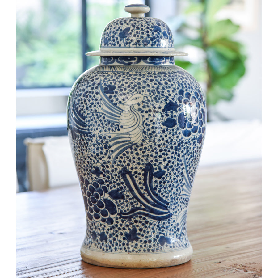 SUGAR BIRD CERAMIC JAR