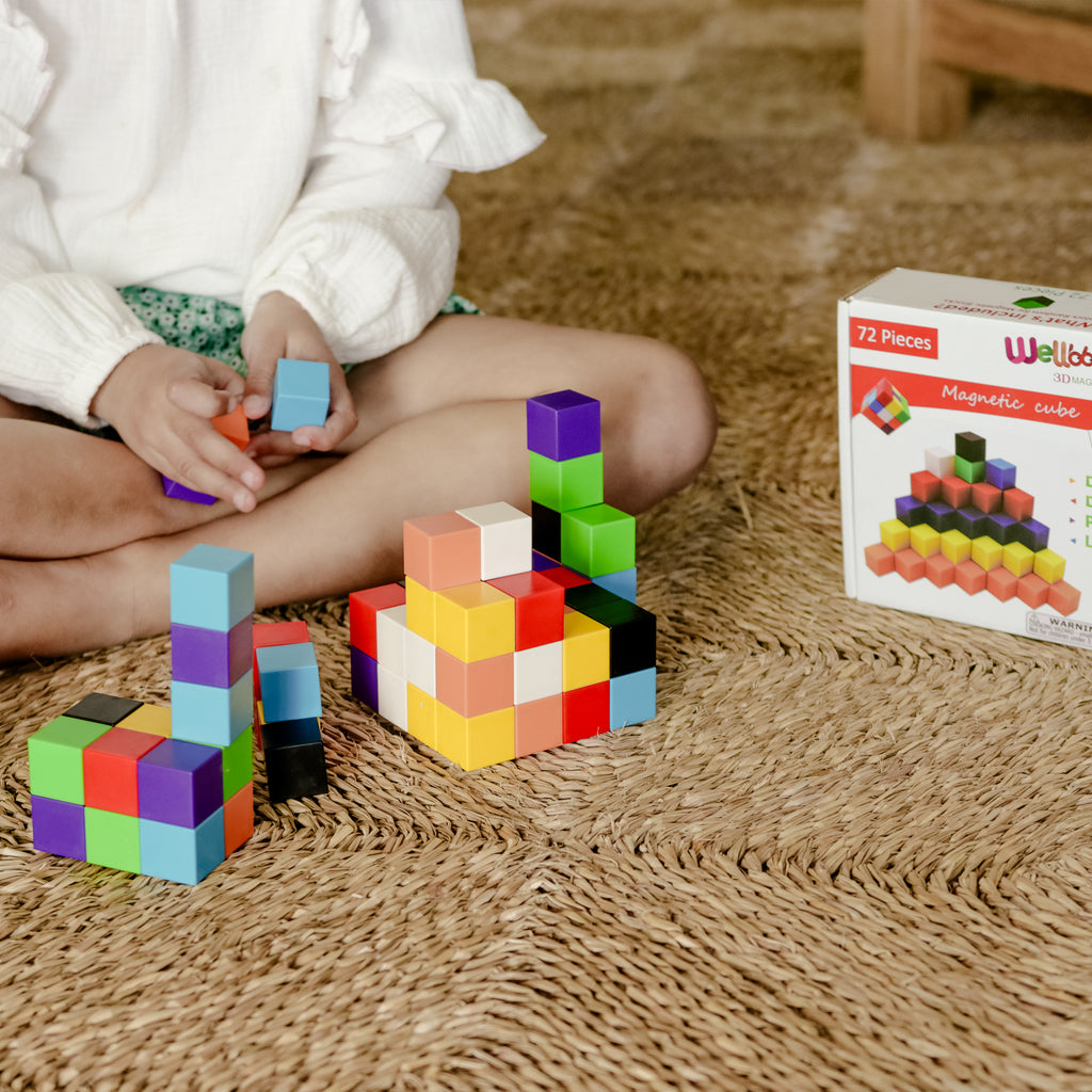 WELLBBPLAY MAGNETIC CUBES (72PCS)