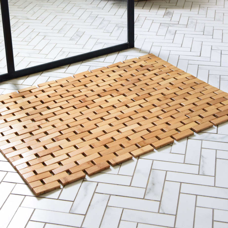 BAMBOO NON-SLIP BATH MAT