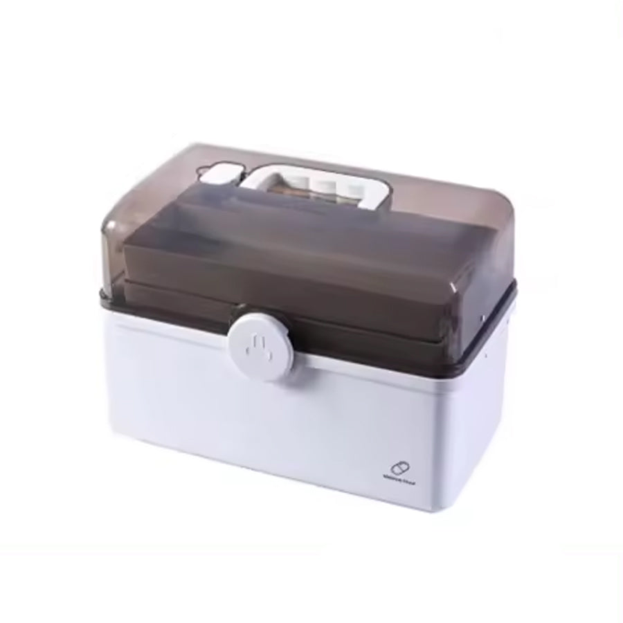 MEDICINE STORAGE BOX 3 LAYER (WHITE)