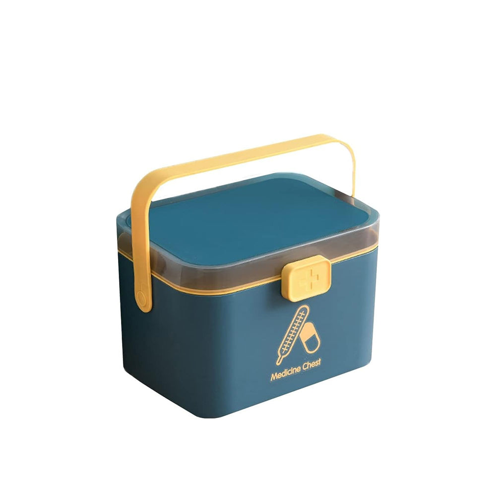 MEDICINE STORAGE BOX 2 LAYER BLUE