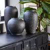 CERAMIC BLACK VASE (MEDIUM)