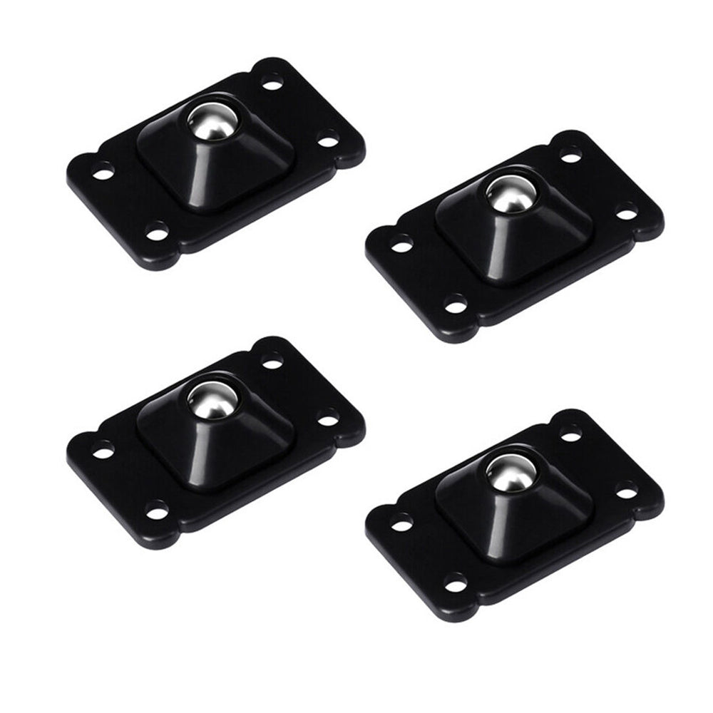 UNIVERSAL ADHESIVE MINI CASTOR WHEELS BLACK (4 PIECES)