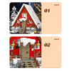 SANTA'S HOUSE WINTER CABIN BUILDING BLOCKS