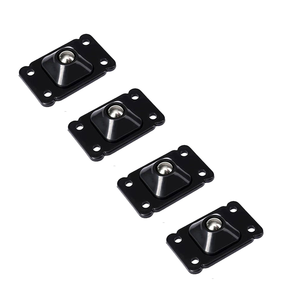 UNIVERSAL ADHESIVE MINI CASTOR WHEELS BLACK (4 PIECES)