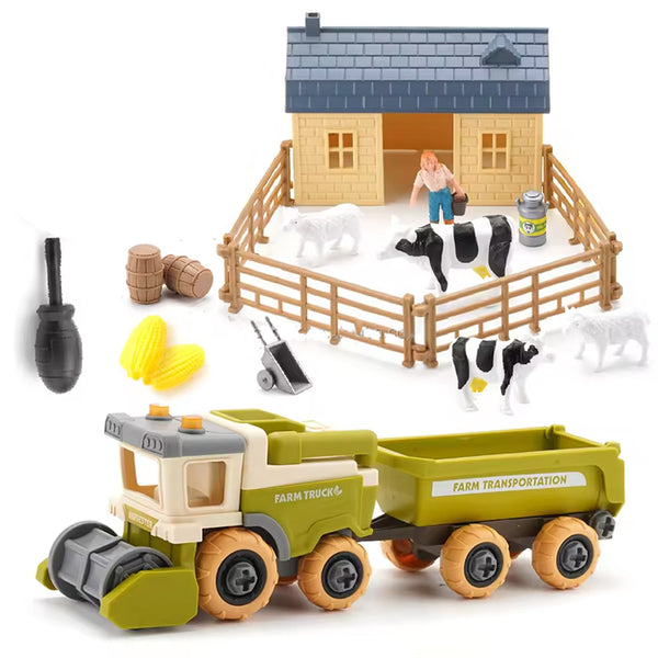 FARM TRUCK SHED AND HARVESTER PLAYSET