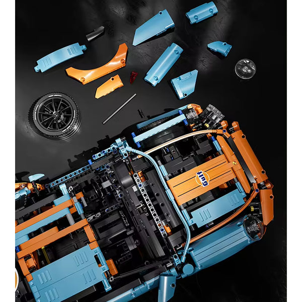 PORSCHE 911 GT3 GULF BUILDING BLOCKS (2073 PIECES)