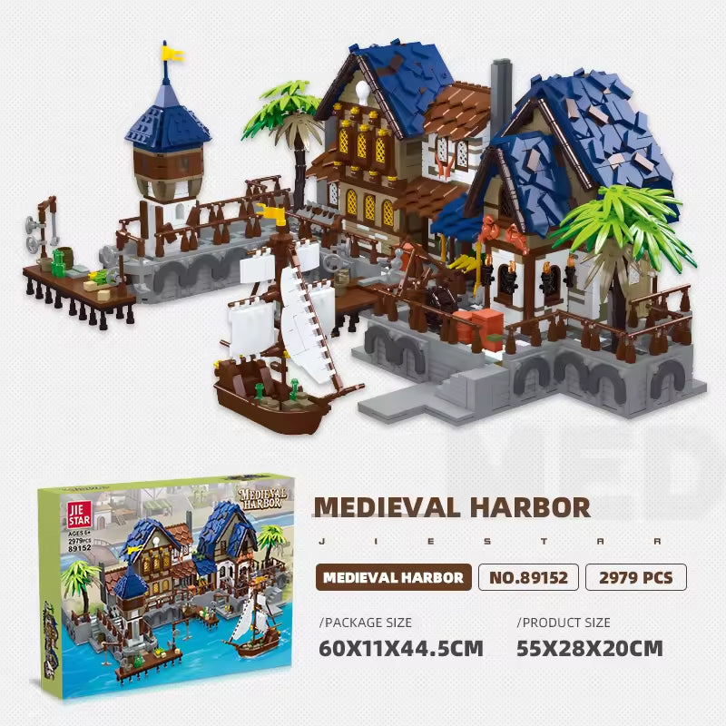 MEDIEVAL HARBOUR  BUILDING BLOCKS