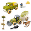 FARM TRUCK TRACTOR AND HORSE TRAILER PLAYSET