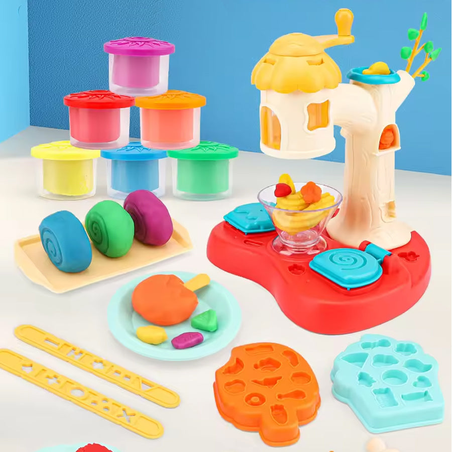 CLAY PLAY ICE CREAM MACHINE SET