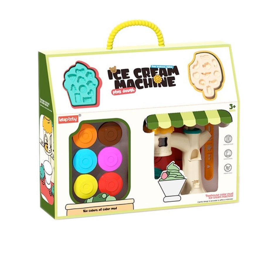 CLAY PLAY ICE CREAM MACHINE SET