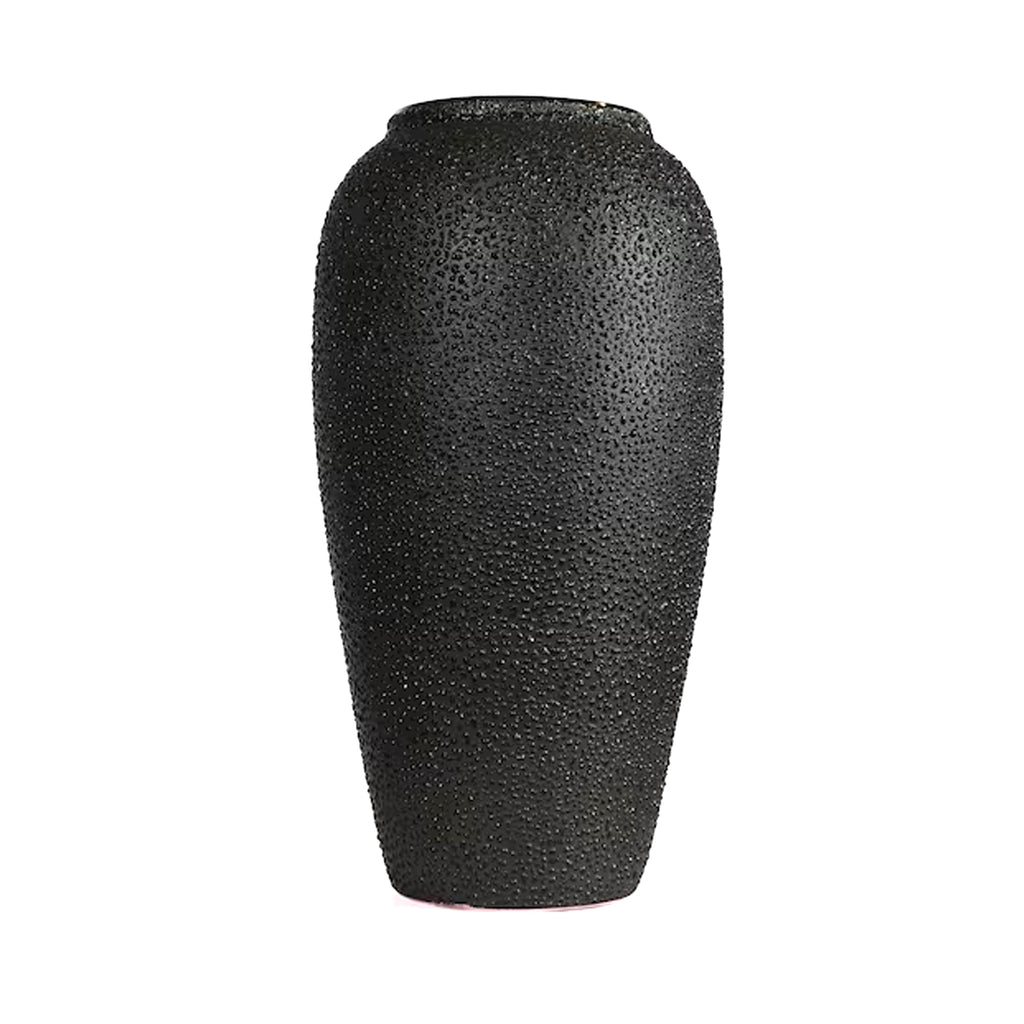 CERAMIC BLACK VASE (LARGE)