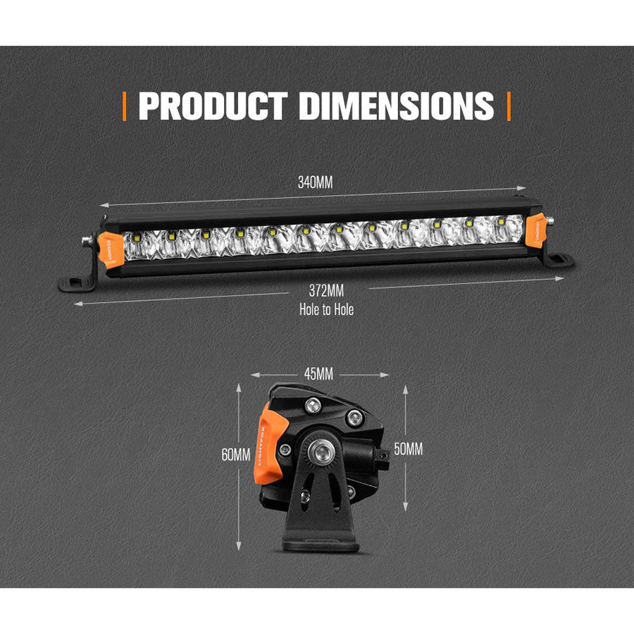 LIGHTFOX 14" SINGLE ROW LED LIGHT BAR (LF-LB-14SR)