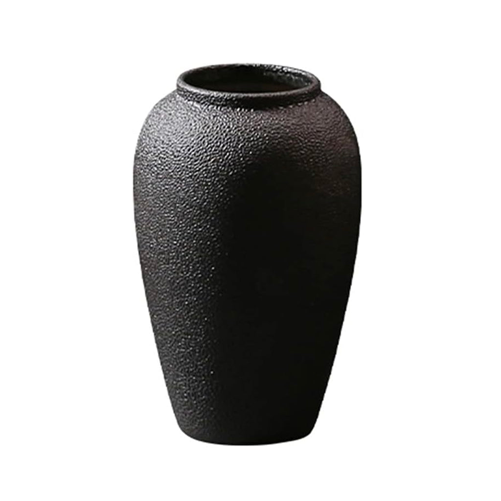 CERAMIC BLACK VASE (MEDIUM)