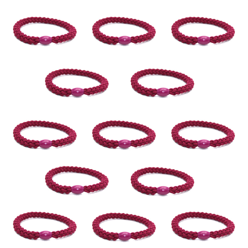 BRAIDED ELASTIC HAIR TIES (10 PACK)