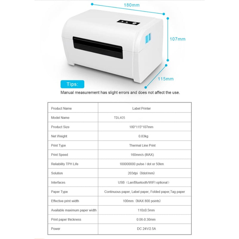 THERMAL LABEL AND BARCODE PRINTER (9200L)