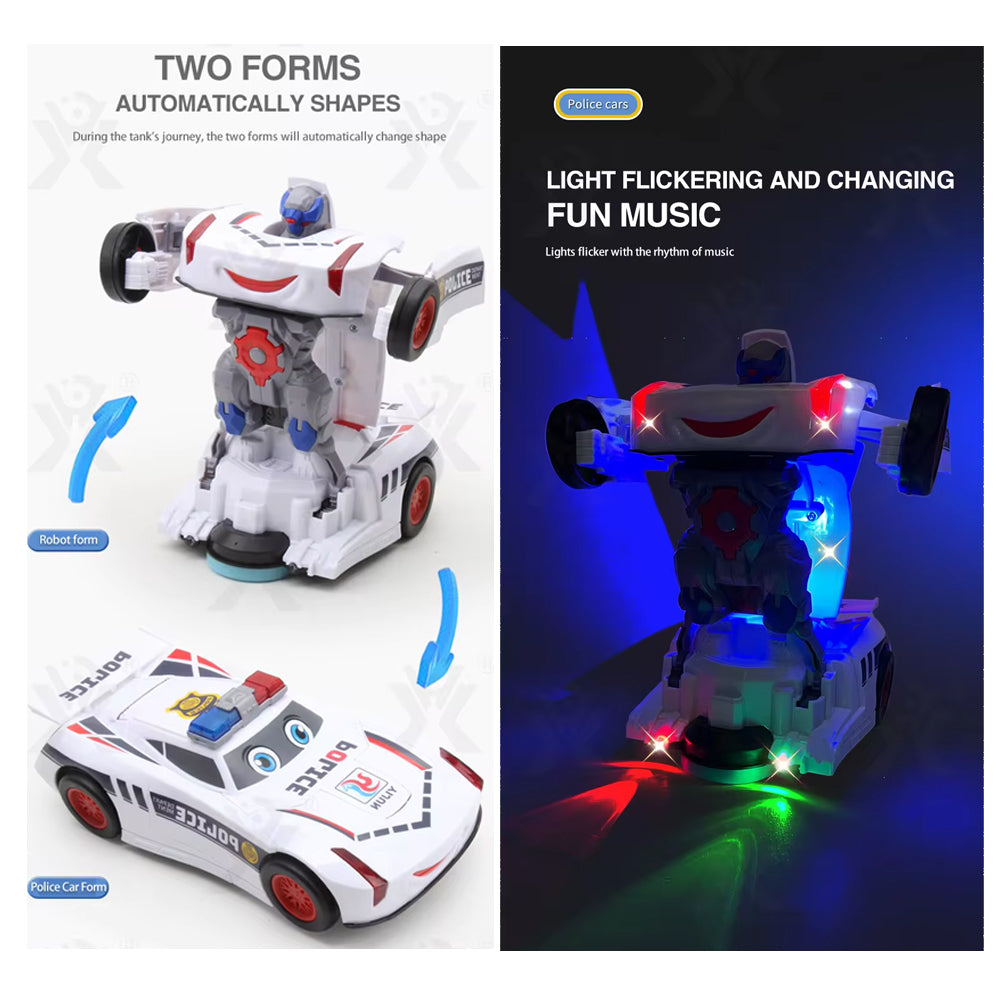 POLICE CAR ROBOT TRANSFORMER SPOTSHOP