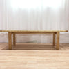 Rattan Beach Wood Bench