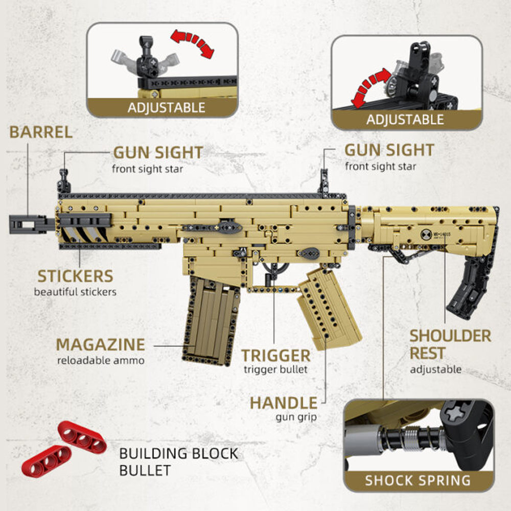 MOULD KING SCAR RIFLE MODEL BUILDING BLOCKS