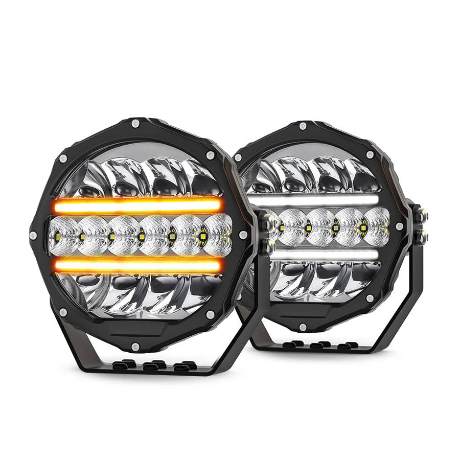 RUGG 4X4 7INCH LED SPOTLIGHT PAIR (D090-C)