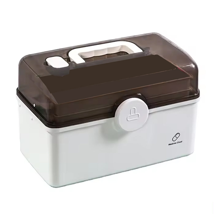 MEDICINE STORAGE BOX 3 LAYER (WHITE)