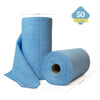 WASHABLE MICROFIBER TEAR AWAY CLOTH ROLL - 50 PACK