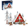 SANTA'S HOUSE WINTER CABIN BUILDING BLOCKS