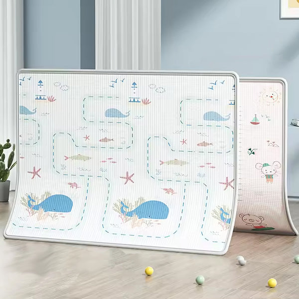 BEANO WHALE TALE AND MOUSE KIDS DUAL SIDED PLAY MAT