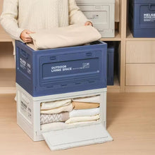 MULTIFUNCTIONAL FOLDABLE STORAGE BOX WITH WOODEN LID