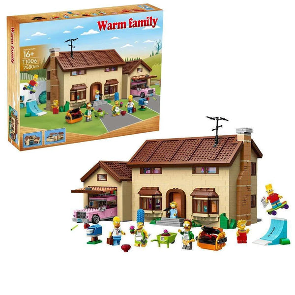 WARM FAMILY SIMPSONS HOUSE BUILDING BLOCKS